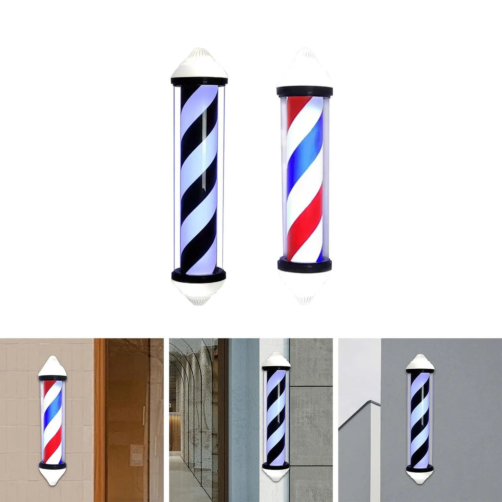 

90cm Barber Pole Light Sturdy Hair Salon Rotating Light for Hair Salon Decor