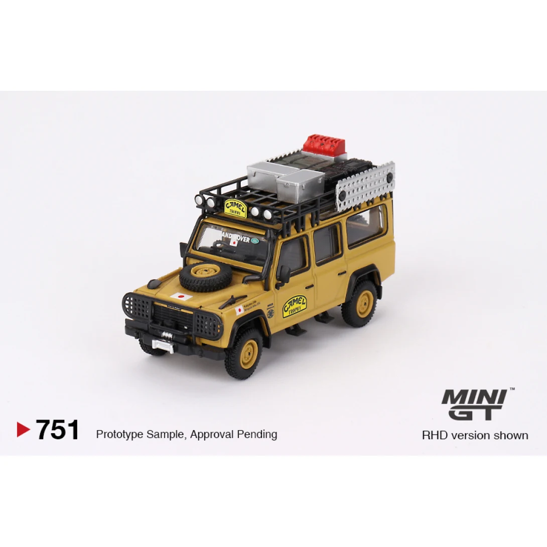 MINIGT 1:64 Land Rover Defender 110 1989 Camel Cup #856 #751 Spot