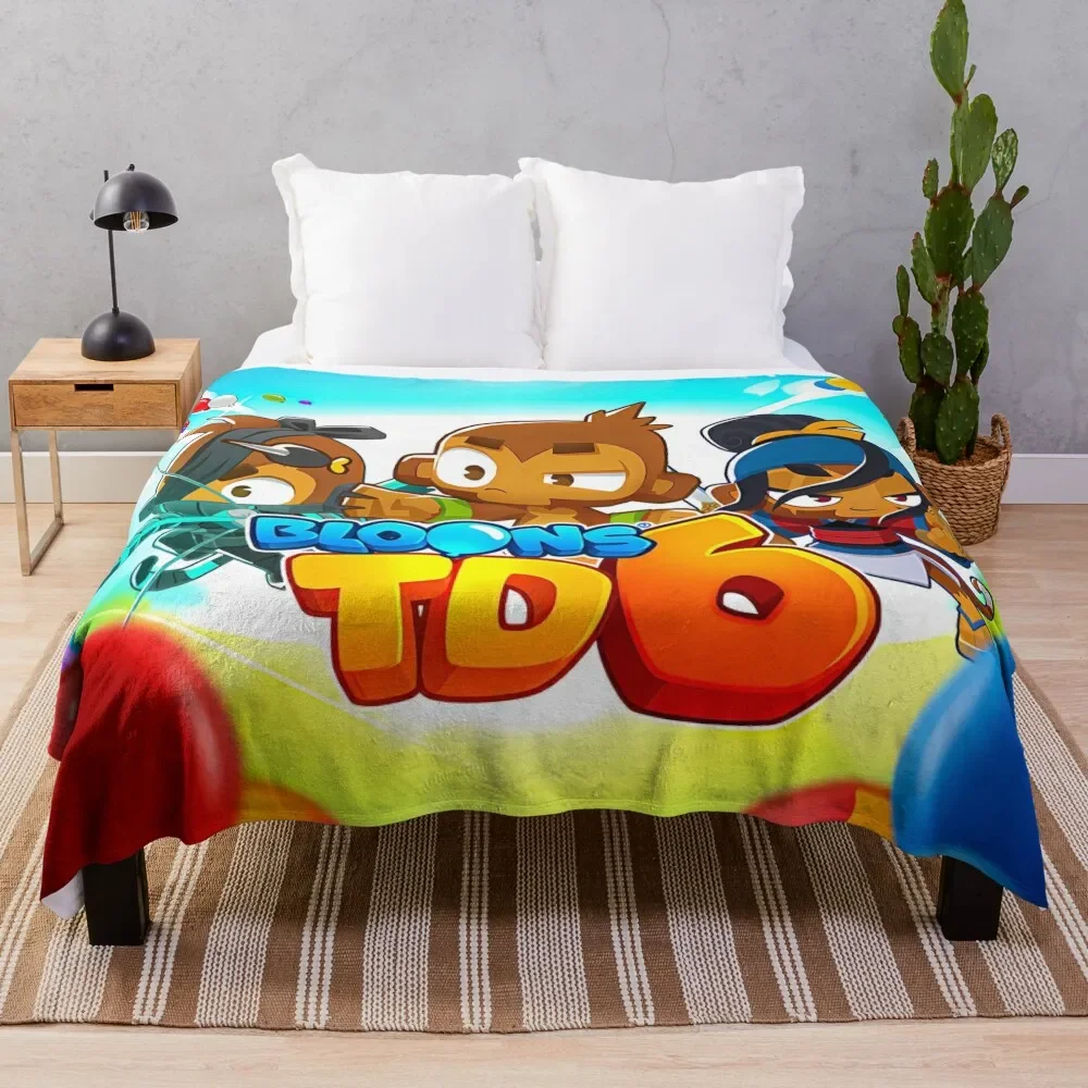 

bloons td 6 Throw Blanket Blankets Sofas Of Decoration Hair Stuffeds Blankets