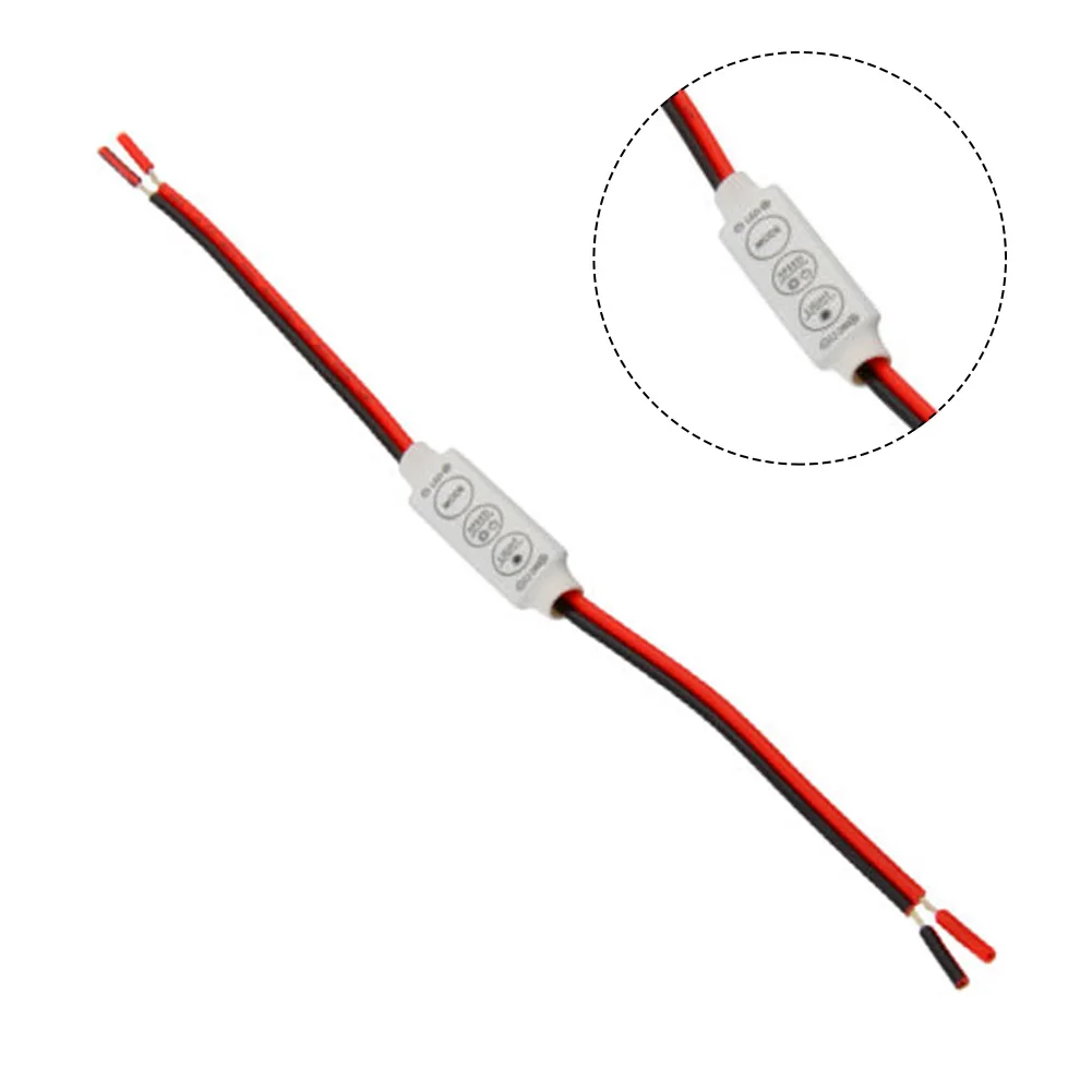 Parts Dimmer Switch LED Strip Light Low-profile 42x12x3mm Accessories Controller Dimmer Switch For Single Color