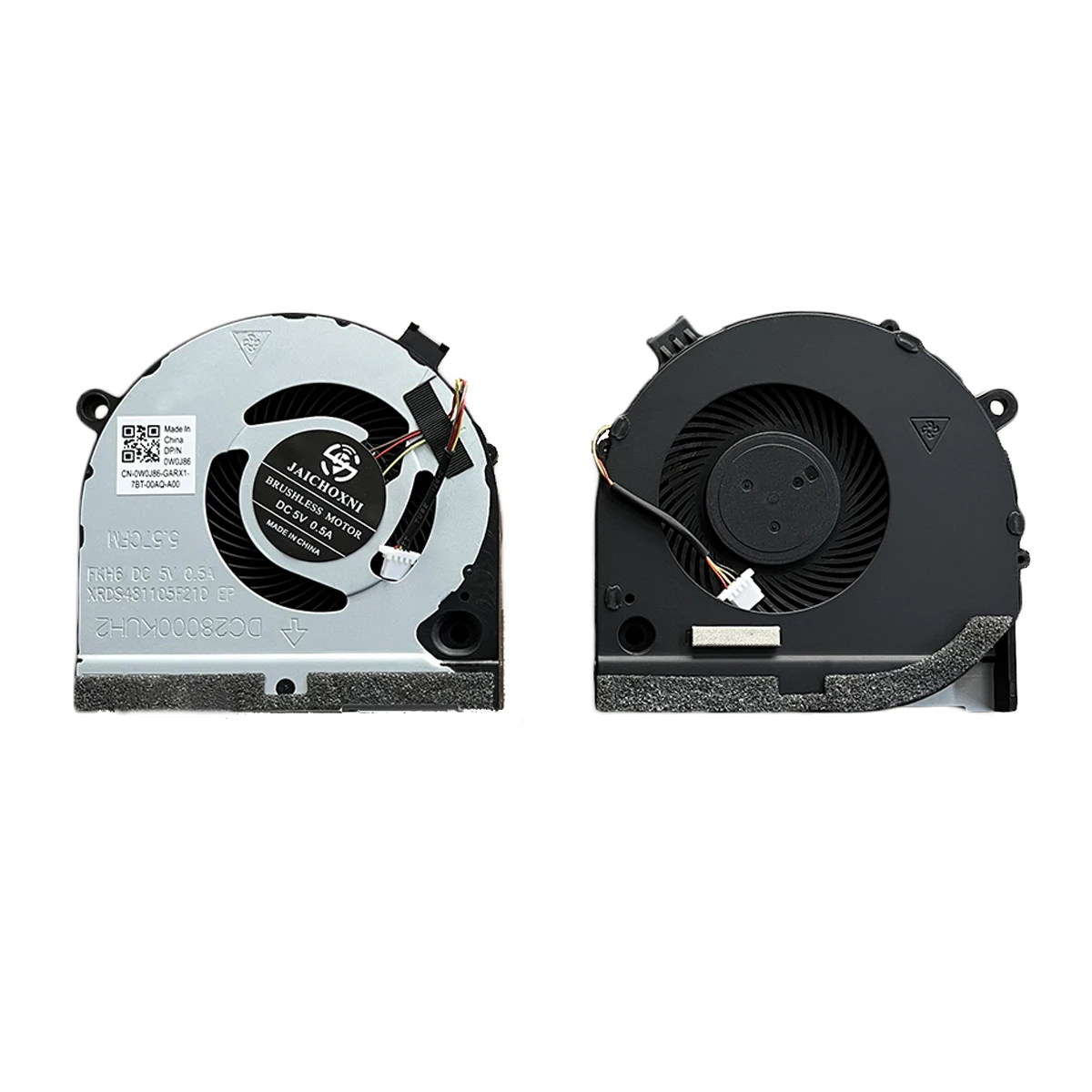 Ventilador de refrigeración de CPU, Enfriador de ordenador portátil de repuesto, disipador de calor, para Dell G3 3579 3779 G5 5587 G3-3579, TJHF2 DC 5V 0.5A