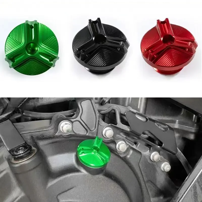 For KAWASAKI ER6N ER-6N 2009 2010 2011 2012 2013 2014 2015 2016 Motorcycle engine oil filler cap oil filter cover accessories