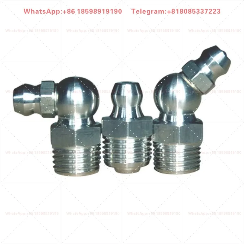 304 Stainless Steel Grease Nipple M10, Universal Grease Nozzle, Grease Gun Head, Excavator Spare Parts