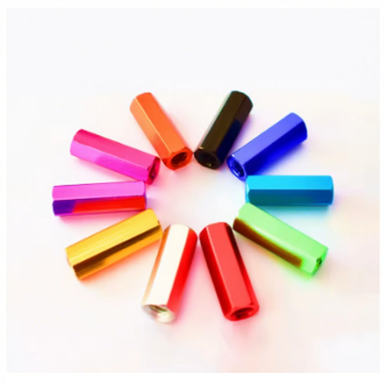 #6-32 ,1/4'' Hex Standoff Spacer Hexagon Studs Nuts Screw Rods Aluminium Alloy Female Threaded Sleeving Double Pass