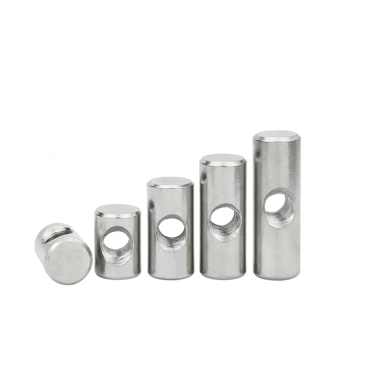 304 Stainless Steel Cylindrical Pin Cross Hole Drilling And Embedded Connecting Word Hammer Nut/Shaped Hammer Pin  Fastener