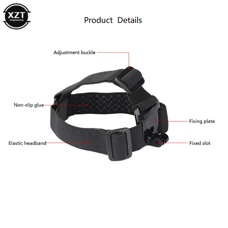 Cabeça cinta de montagem cinto elástico para gopro hero 7 6 5 4 3 + xiaomi yi 4k eken h9 sjcam ação mãos-livres câmera titular acessórios