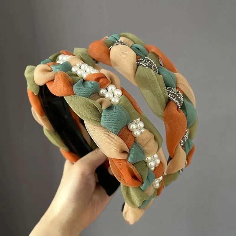 أغطية رأس غير مزخرفة للنساء المريح عالي أعلى دعم الشعر العصري ملحقات مختلطة