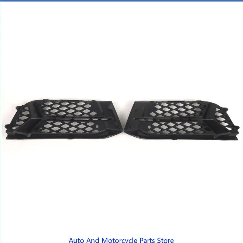 

P9FD 1 Pair Car Exterior Fog Lamp Protector Cover Lamp Frame Trim Front Bumper Side Grille Inserts for 8V5807681M 8V5807682M