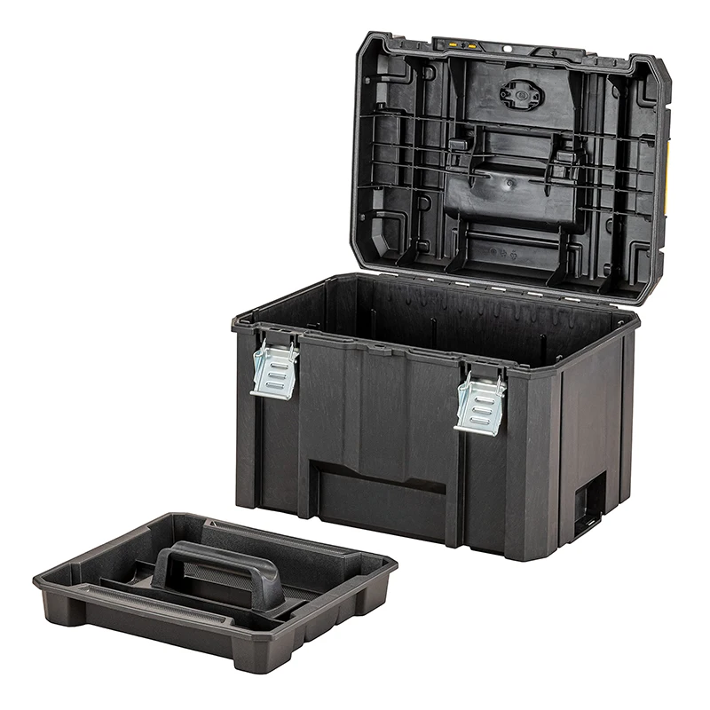 DEWALT DWST83346-1 TSTAK 2.0 Large Box IP54 30kg Load Capacity Heavy Duty Portable Deep Storage Case