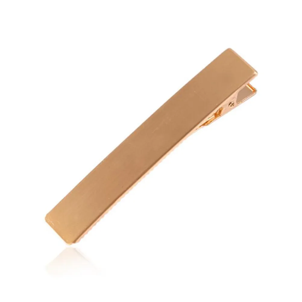 3Pcs Hair Clamp Alloy Electroplating Letter I Shaped Hairpin Anti Slip Styling Tool for Banquet Wedding Golden
