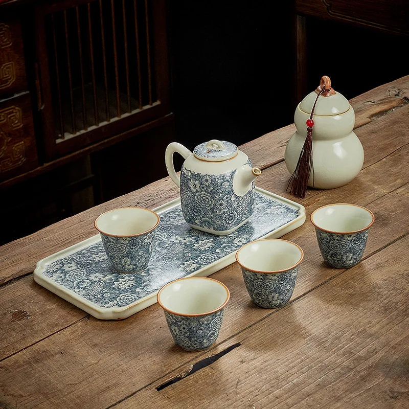 カンフーティーセット、高級実用的な手作りギフト、中国産カレーセラミックス