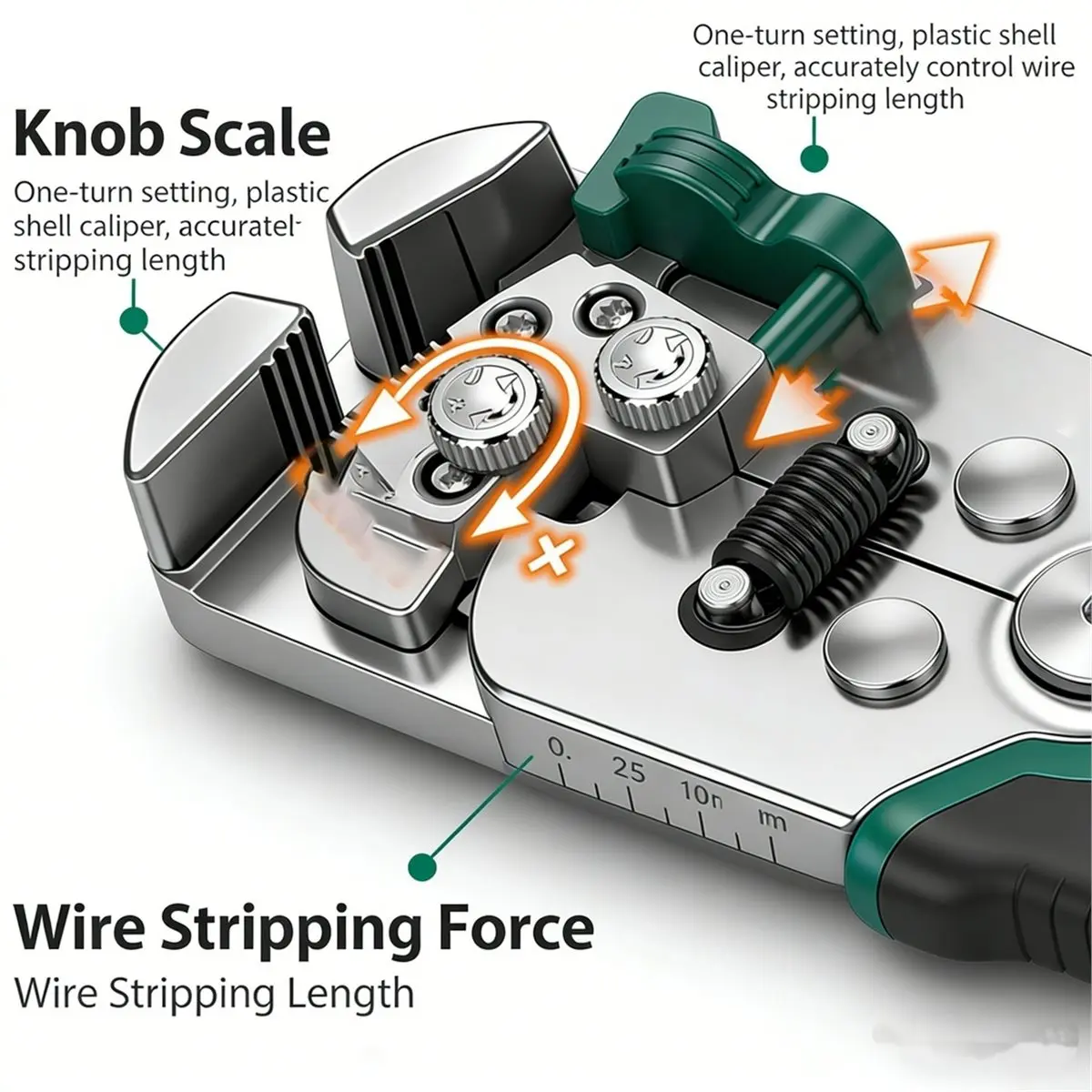 2-in-1 Wire Stripper and Crimper Pliers Automatic Cable Peeler for Electrical Terminal Tasks