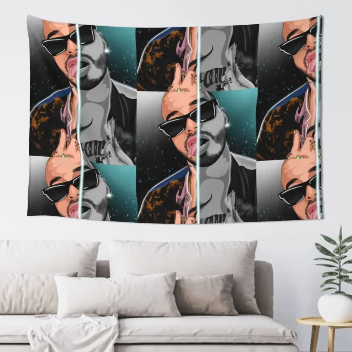 

JBALVIN - COLOMBIAN SINGER ILUMINATI one Tapestry House Decor Anime Decor Decoration Home Tapestry