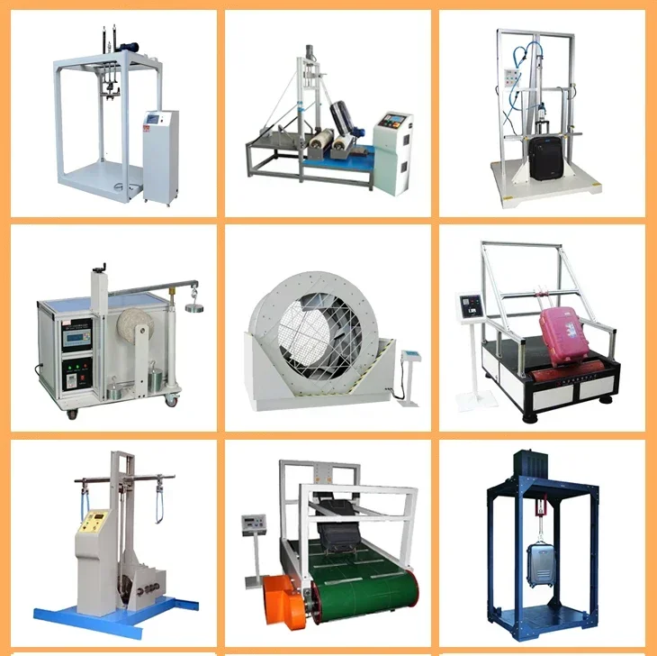 Simulated lifting baggage testing machine
