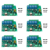 BAAJ-6X ESP8266 Wireless WIFI 4 Channel Relay Module ESP-12F Wifi Development Board For Arduino AC/DC 5V/8-80V Power Supply