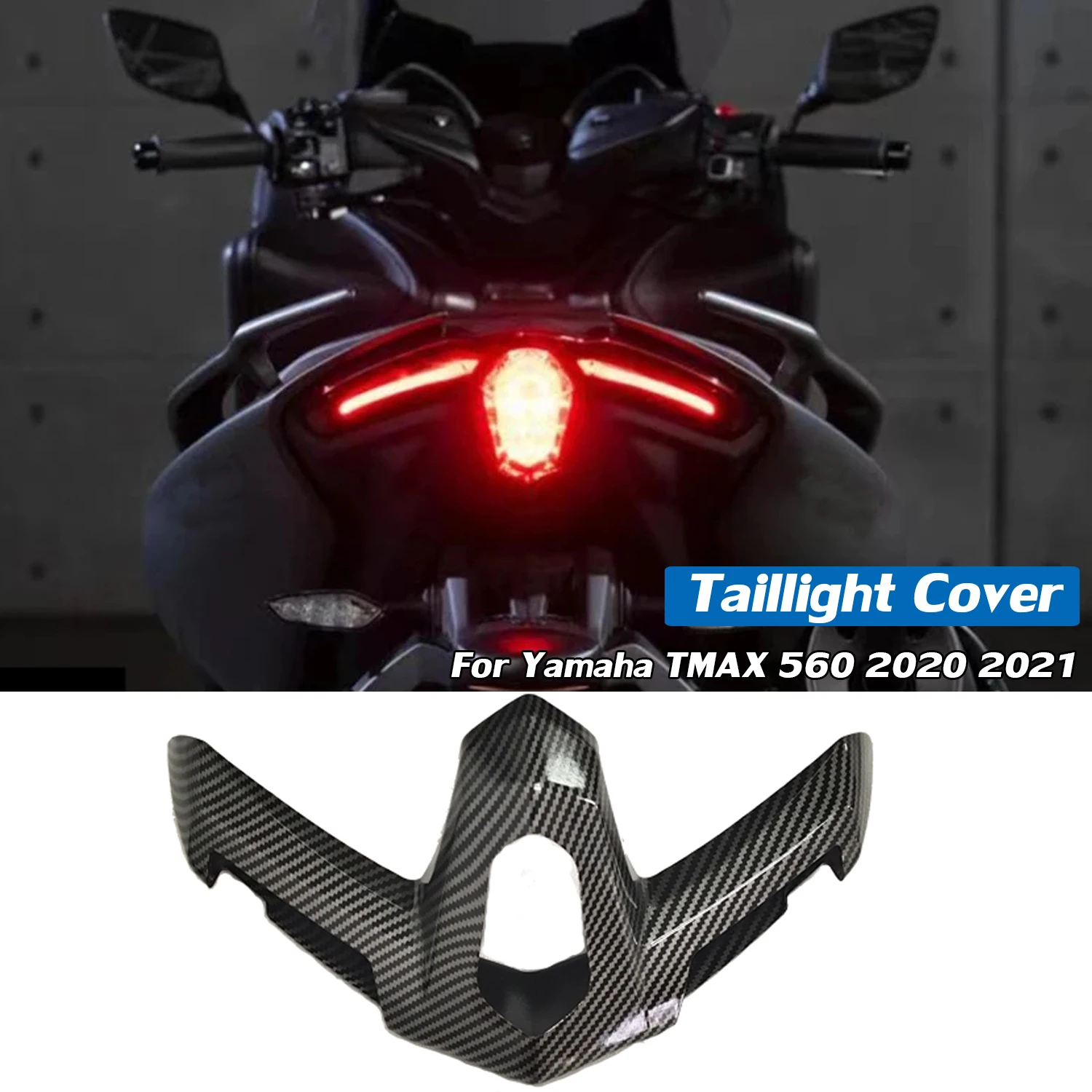 

For Yamaha Tmax 560 Tail Light Cover LED Tailight Fairing Panel Cowl Motorcycle Accessories Tmax560 T-MAX560 2020 2021 Carbon