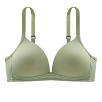 Sujetador de realce sin costuras para mujer, ropa interior Sexy, sin aros, Copa AB, lencería cómoda, Color sólido, Bralette femenino a la moda
