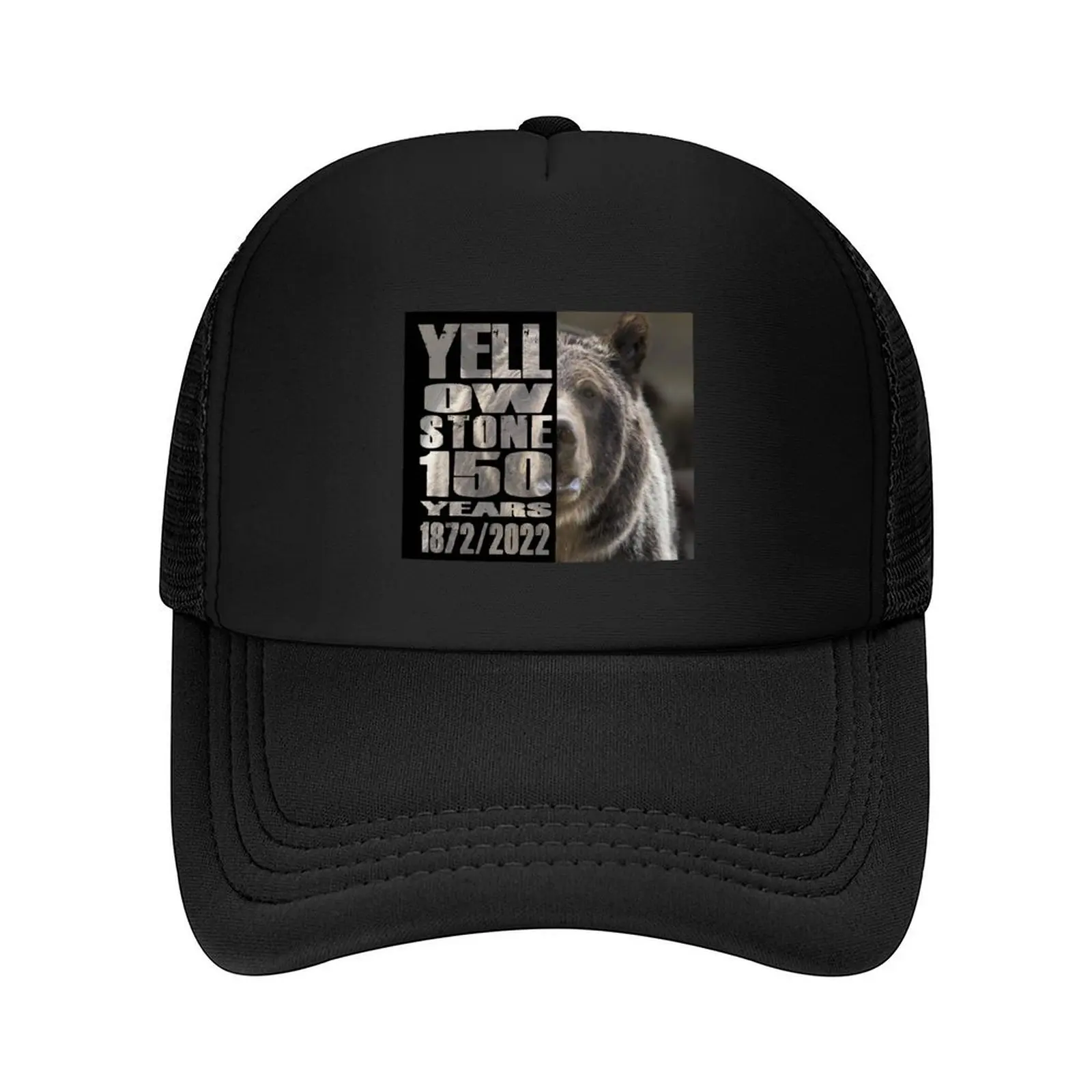 

Grizzly Bear 150 Year of Yellowstone - Yellowstone 150 years old Baseball Cap Hip Hop Sunscreen Golf Hat Girl Men's