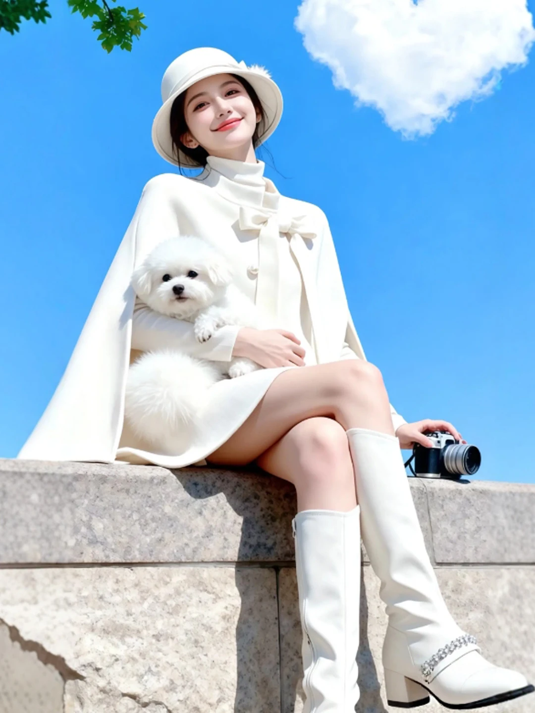 

Ele Double-Faced Woolen Coat Soft Sle Cowl Ne Long Sve Women's Outerwear Comfortable Soft Fabric Travel Casual Home