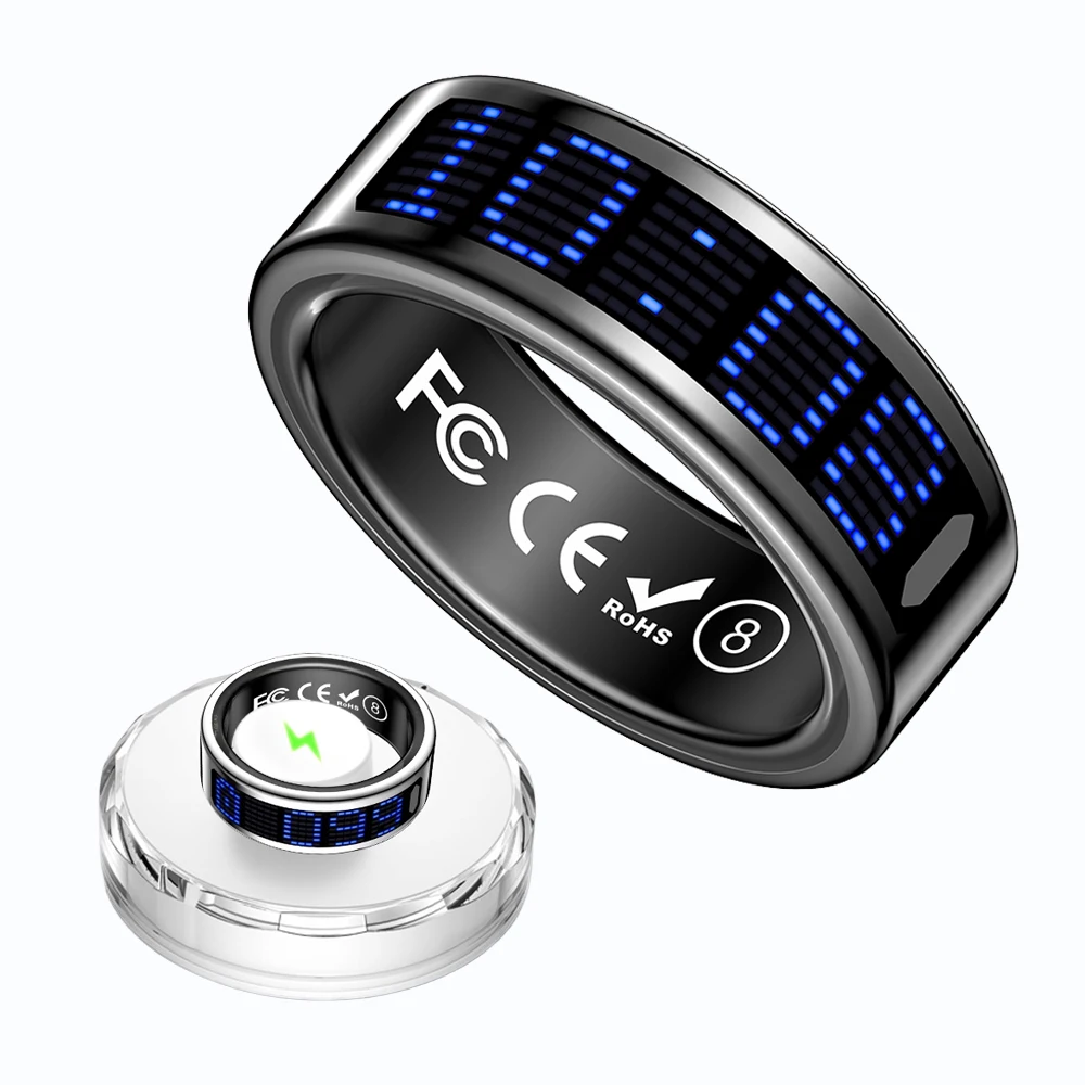 

2025 Новое управление экраном, умное кольцо, пульс, кислород в крови, мониторинг сна, несколько спортивных режимов для мужчин и женщин