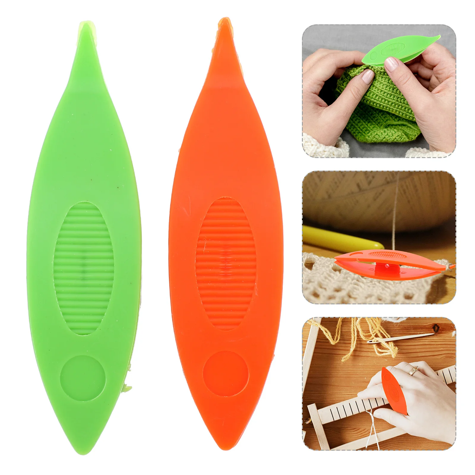 

2Pcs Plastic Weaving Shuttles DIY Sewing Tool Household Sewing Lace Making Tatting Kit Plastic Weaving Tool Tatting Shuttle