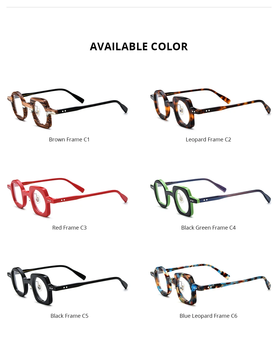 HEPIDEM Acetat Brille Rahmen Frauen übergroße große runde Brille japanische handgemachte Brille dicke transparente Brille 9351 – Detail 12