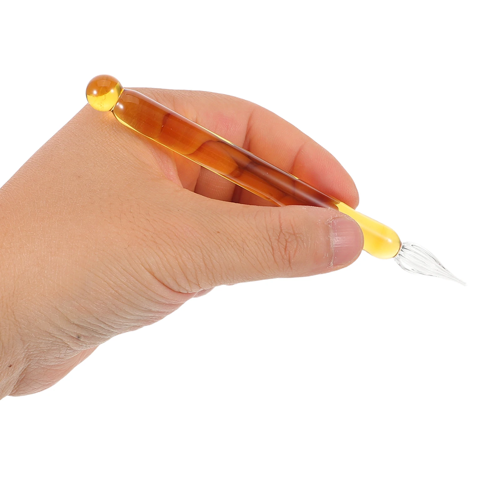 

3Pcs Colored Glass Dip Pen Transparent Writing Instrument for Calligraphy Signatures Art Projects Comfortable Grip Study Aid