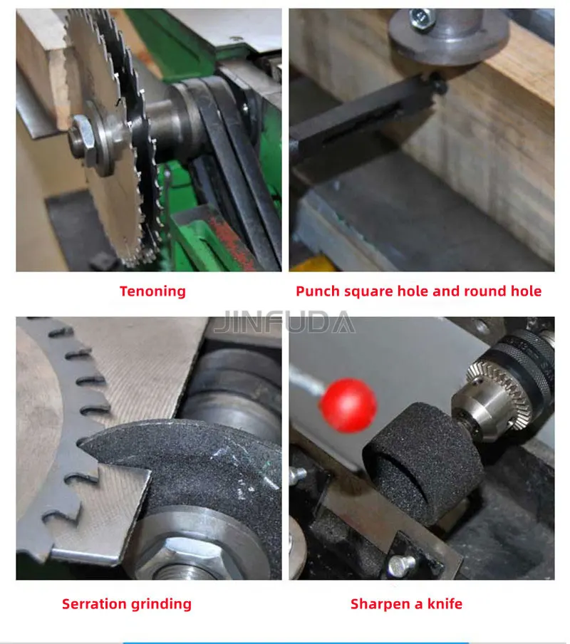 Multifunctional Household Industrial Planing Sawboard Drilling Round Hole Planer Electric Planer Thickness Planer