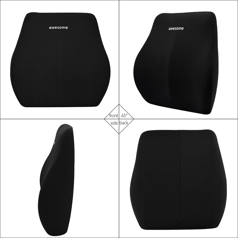 Auto Lendenwirbel Rückenstütze Kopfstütze Nackenkissen Memory Foam Lendenkissen Universal Weiche Nackenkissen Kissen Autositzkissen – Detail 10