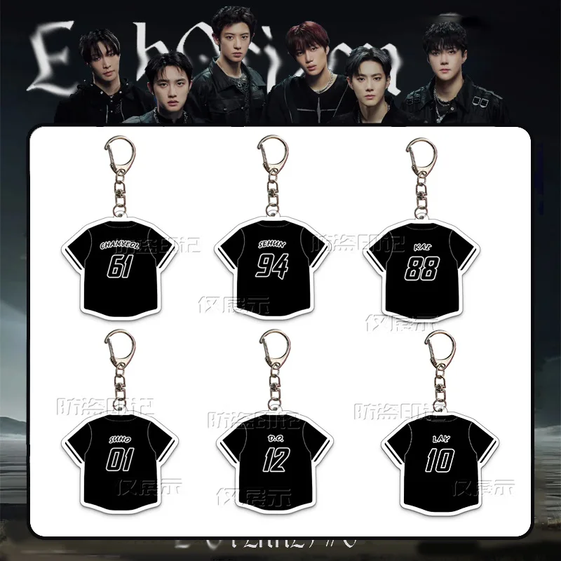 Idol SeHun ChanYeol D.O. KAI SUHO Japan Tour Concert Periphery Baseball Jersey Acrylic Keychain Backpack Accessories Fans Gifts