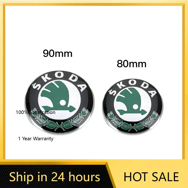 

Автомобильная наклейка 2025 года, 1 шт., 8/9 см, эмблема, значок на передний капот автомобиля, наклейка на задний багажник для Skoda Octavia Rapid Kodiaq Karoq Fabia Kamiq