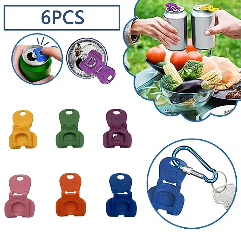 Abrelatas comerciales de 6 uds., herramientas abridoras de latas de cerveza y bebidas adecuadas para restaurantes, bares y la industria del Catering