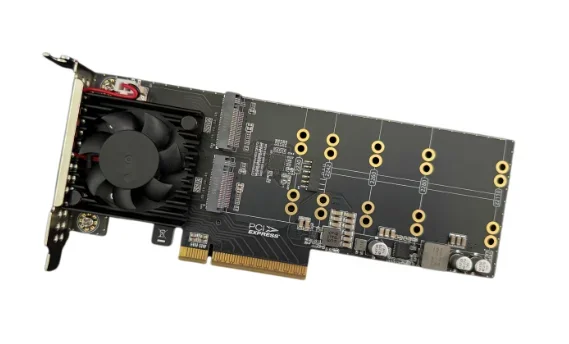 split-free, support Flying Bull, four-disc M.2 plx8747 silent, full-height/half-height pcie expansion card
