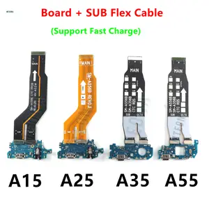 Bilashmart Samsung Galaxy A15 A25 A35 A55 5G USB Type C Fast Charging Port Board Connector Port Main Mainboard Flex Cable SUB