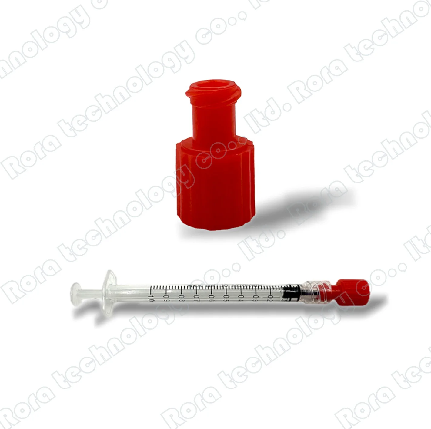 20 pcs combination cap male/female Luer lock syringe screw precision pointed liquid dispenser needle gauge round stopper cap