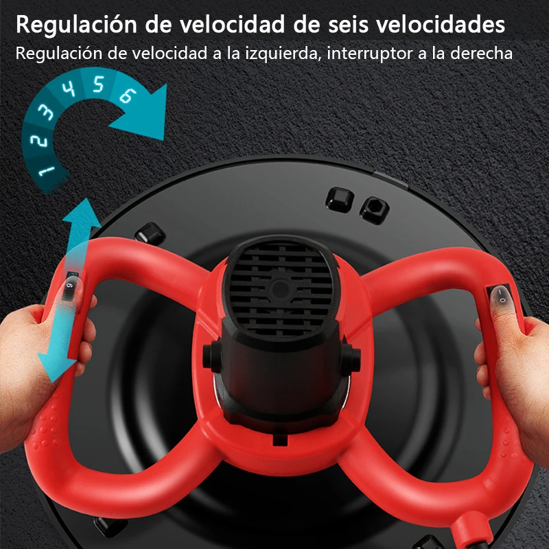 Máquina pulidora eléctrica para alisar paredes, pulidora de cemento de 220V, 2880W/4880W, paleta de mortero de cemento, máquina niveladora, mezclador de hormigón