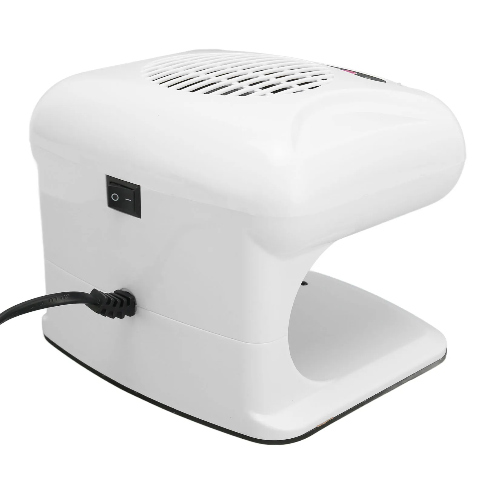 Nail Air Dryer Nail Blower Single Hand Nail Air Dryer Warm Cool Wind Automatic Sensor Nail Fan Blow Dryer for Home Salon White