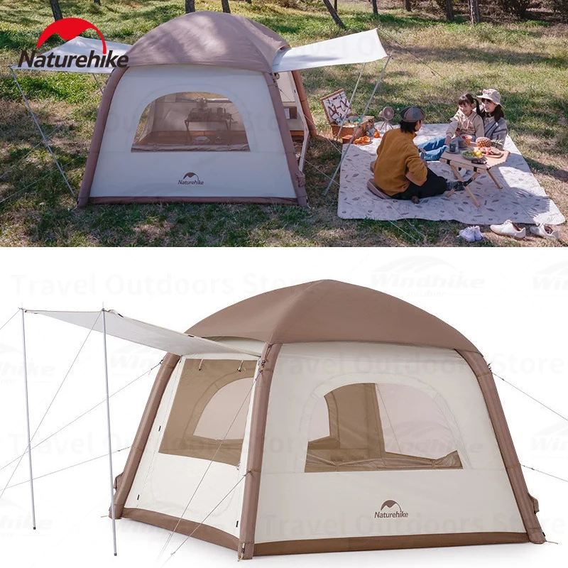 Naturehike ANGO AIR Dome Tent inflatable camping travel tents for 3 People with Pump Portable Outdoor waterproof Easy Set