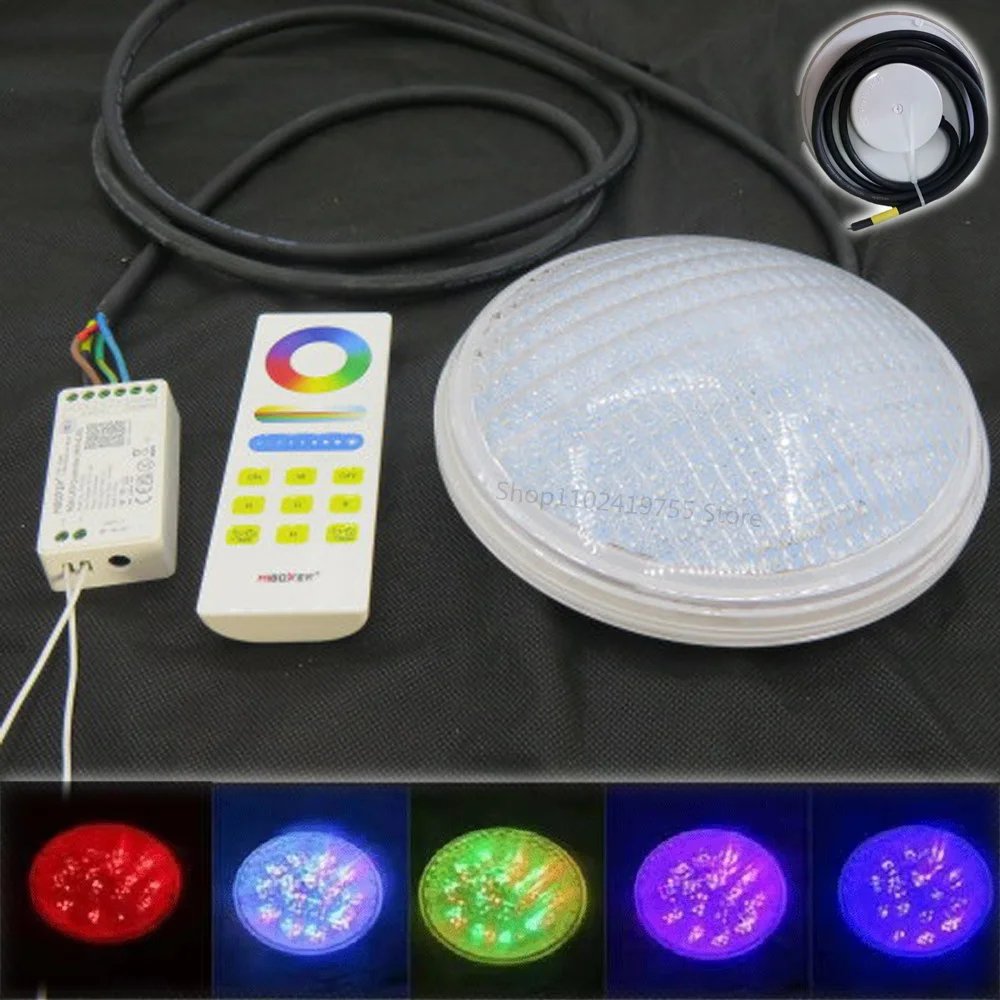 45W 18W RGB Underwater Lights 36W 54W Fountain Pond Lamp IP68 Waterproof Wick Embedded Spotlight 24W LED Swimming Pool Light