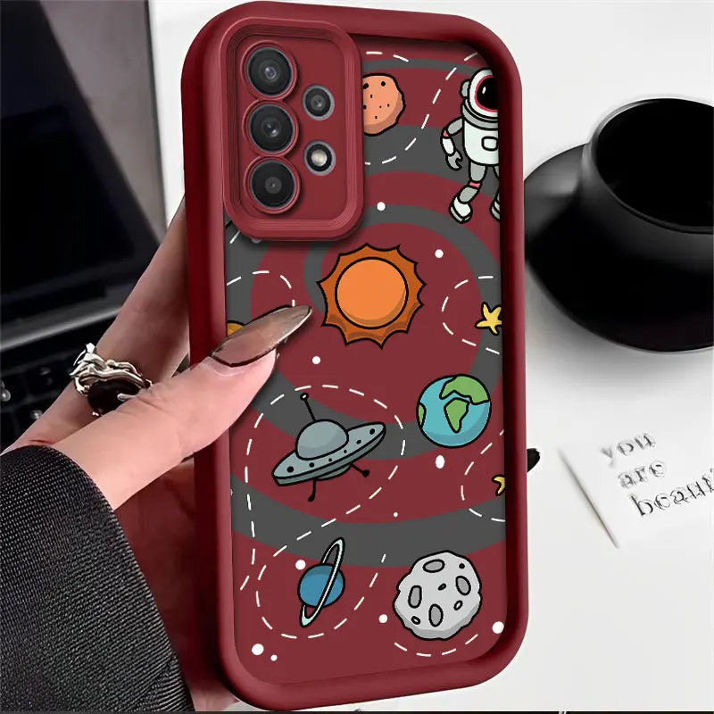 Spaceman Fasion Case for POCO F5 M3 X3 X4 X5 GT Pro for Xiaomi 11 LITE 5G NE All-inclusive Anti-drop Soft Cover Coupe