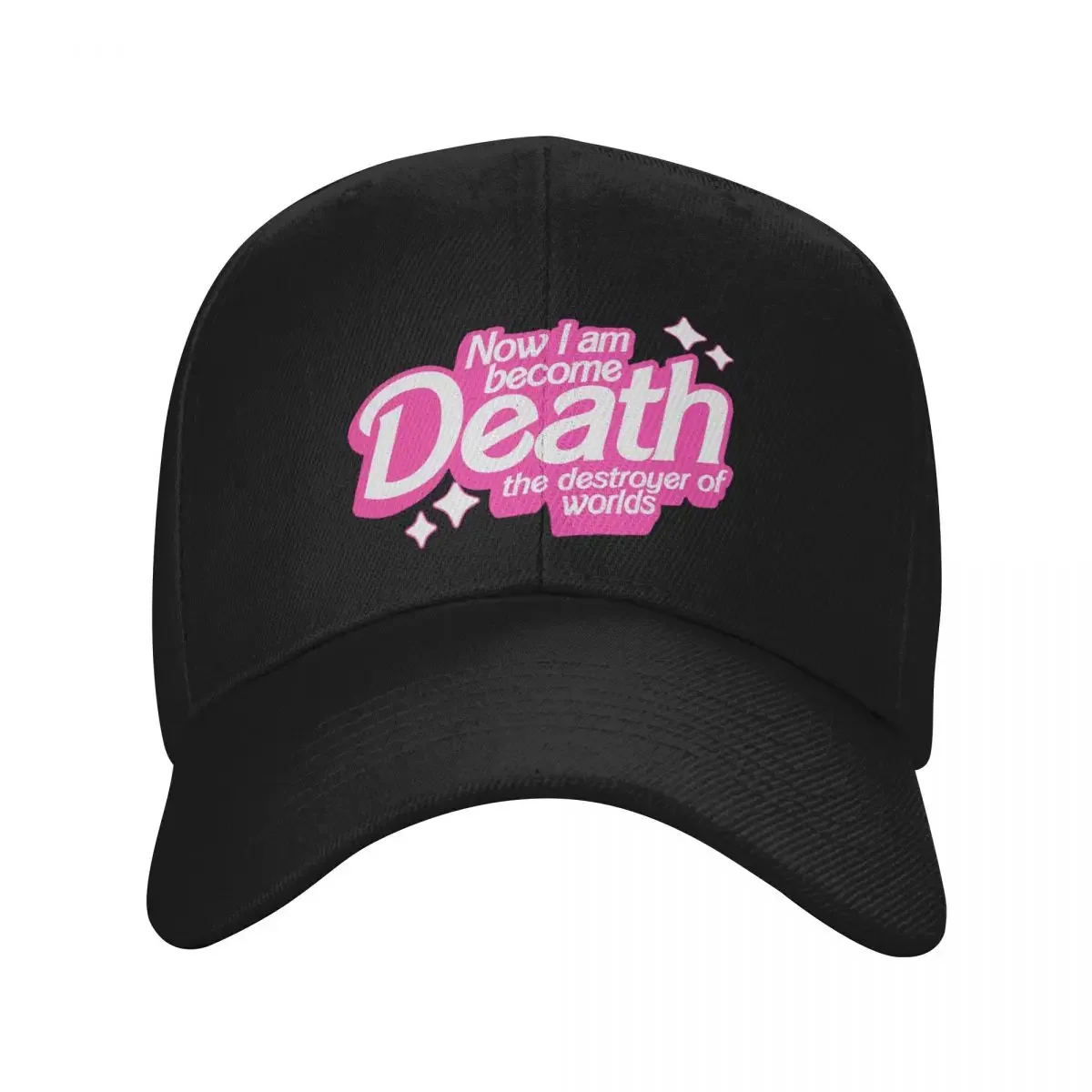 

Now I Am Become Death the Destroyer of Worlds - Barbenheimer Baseball Cap New Hat Icon Trucker Cap Men's Luxury Women's