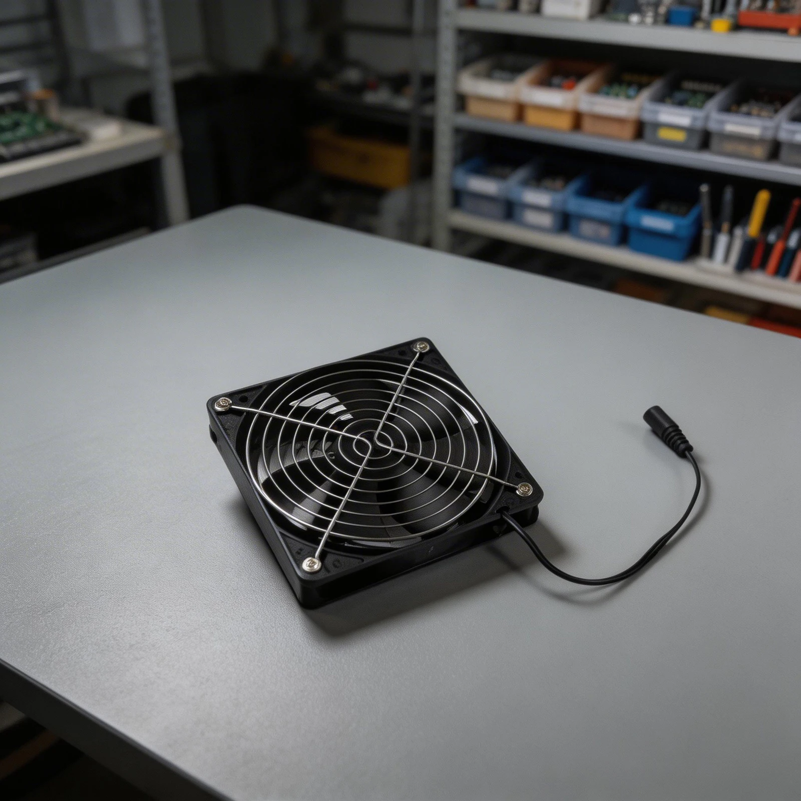 120mm Brushless Adjustable Computer Fan 220V 3V to 12V Speed Control PBT Fire Resistant Metal Mesh Fuse for PC