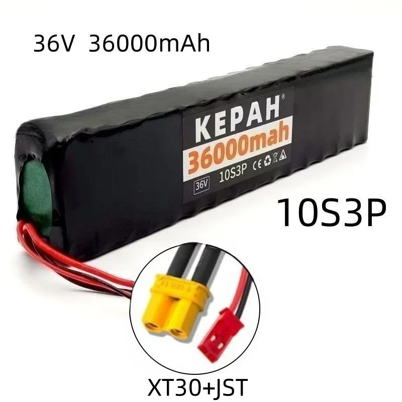 36V 36ah 18650 lithium battery 10s3p 36000mah1000w 42V electric scooter m365 power battery with battery pack