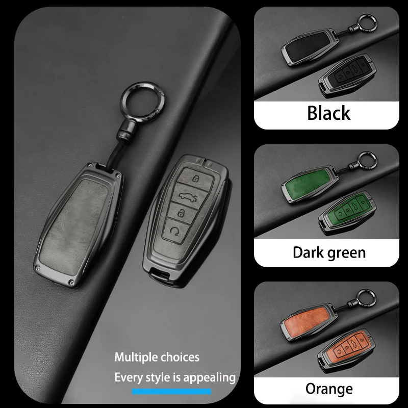 Car Key Bag For Geely Coolray X6 X7 EX7 Atlas Pro Geometry C Emgrand Global Kulrey Hawk GX7 Okavango NL3 Car Key Case Cover Fob