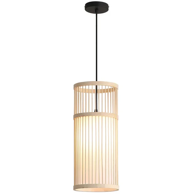 Imagem -06 - Estilo Chinês Luzes Pingente de Bambu Mão Fazer Suspensão Luminária Luzes da Sala Jantar Pendurado Lâmpadas Loft Sala Estar Pingente Novo