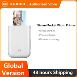 Versão global original xiaomi mini impressora fotográfica zink tecnologia sem tinta multifuncional ar impressão de vídeo bluetooth 5.0 portátil