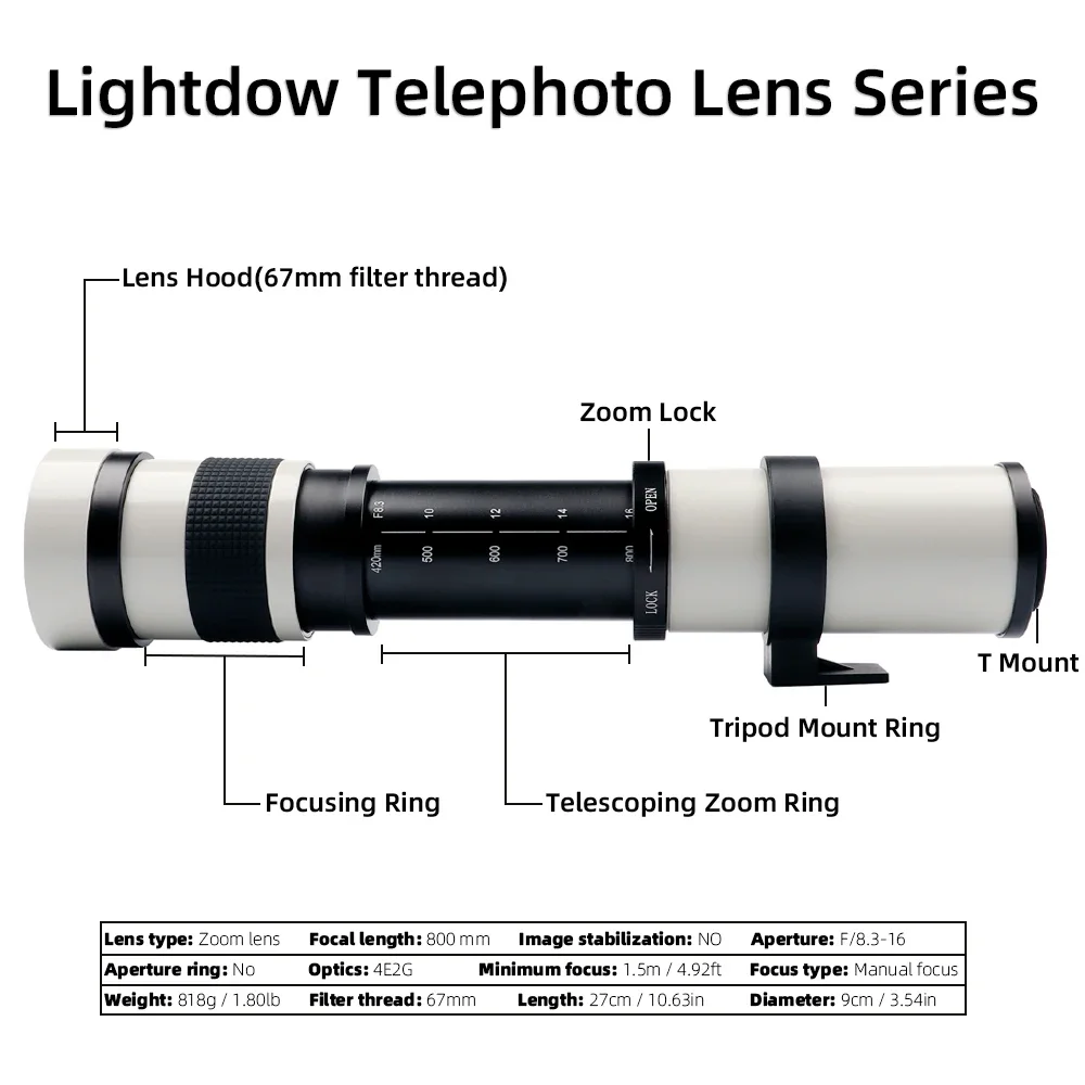 Telezoom 420-800 mm für Nikon (Neu (gemäss Beschreibung)) in Kirchdorf