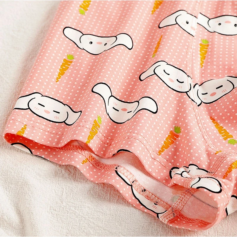 Men\'s Sexy Cartoon Pink Youth 95% Cotton Underwear Boxers Comfortable Underpants Shorts Cute Panties