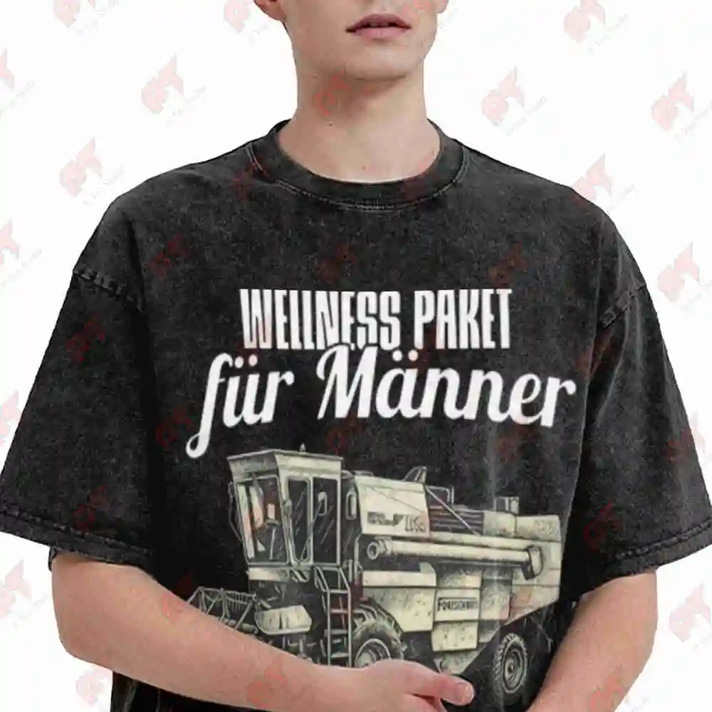 Progress E514 Tractor Fan 2026 Vintage Washed Tee Pure Cotton T-Shirt