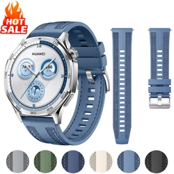 Official 22mm Nylon Strap For HUAWEI WATCH GT 6 5 4 46mm/Watch 4 5 6 Pro/GT 6 5 3 2 Pro 46 mm Composite Silicone Band Bracelet